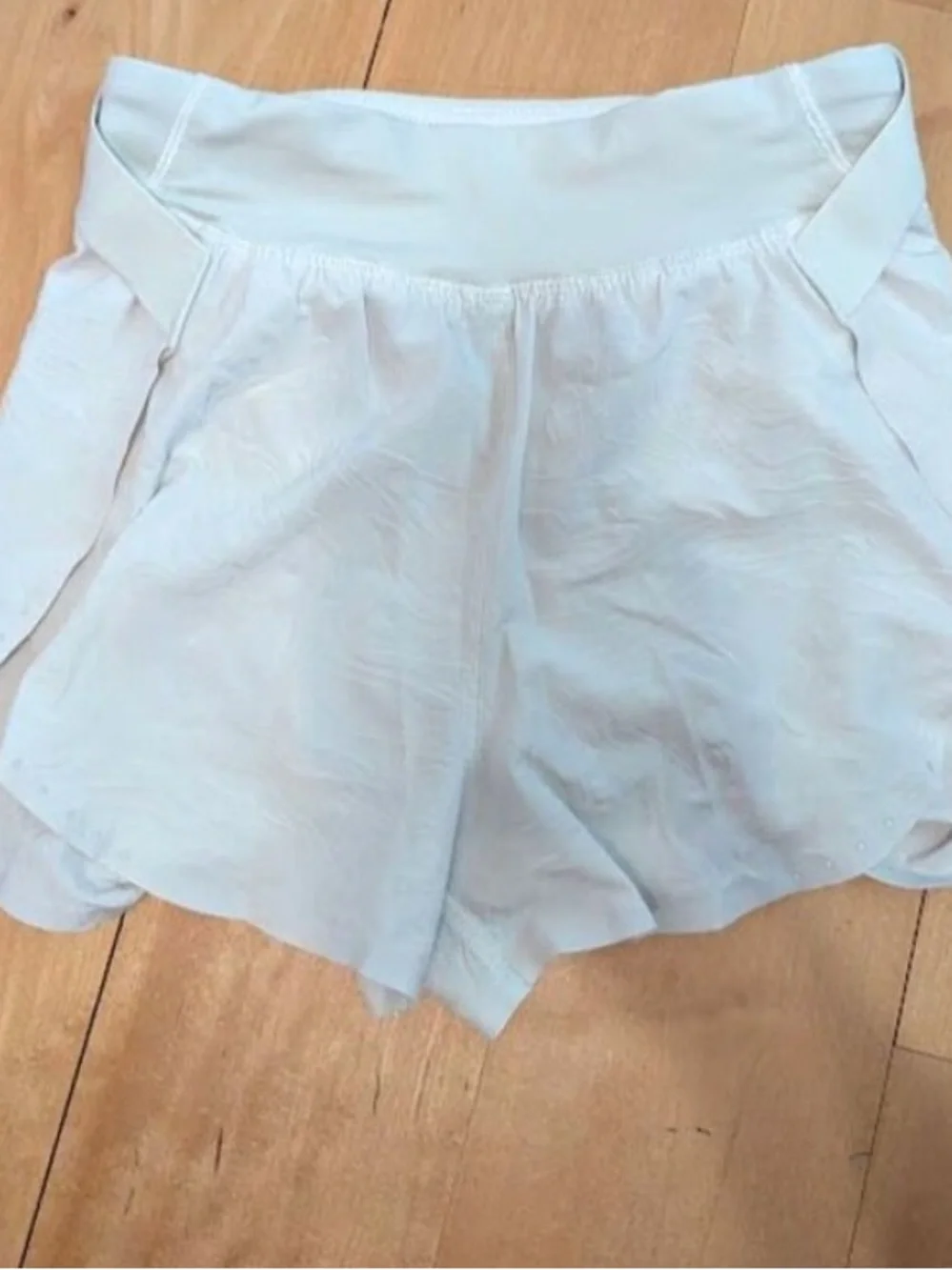 lululemon Fast and Free In Sense Emboss Mini Shorts - Bone - 4